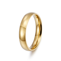 Bague en acier inoxydable ShuoyeW 4MM, argent, or rose, bleu, avec billes intérieures et extérieures, modèle basique, référence 422