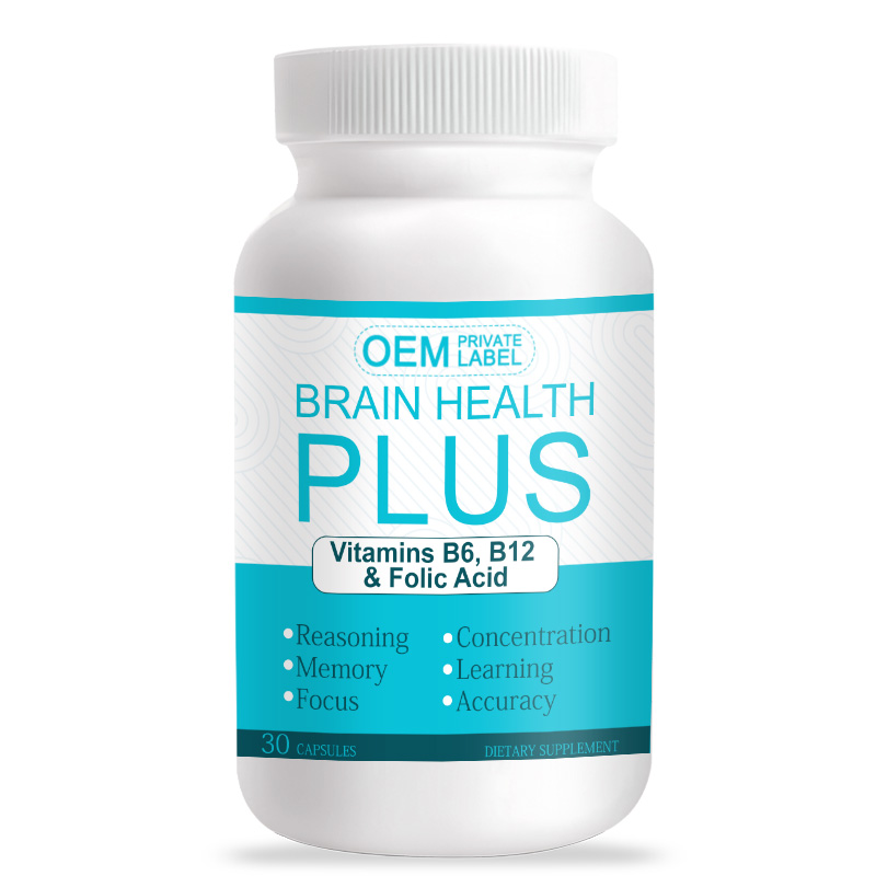 Complex Vitamin Brain Strength Antioxidant Capsules For Adults-60 Count Herbal Supplement