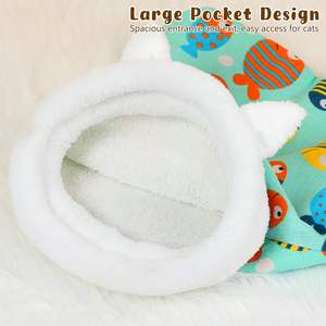 Cat Sleeping Bag Winter Pets Cuddle Cave Kitten Tent Bed Pets Zone Cat Play Tunnel - Product Image 4