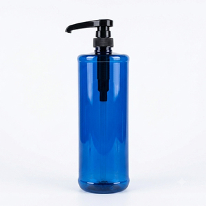 Bouteilles <span class=keywords><strong>de</strong></span> sirop transparentes bleues personnalisables <span class=keywords><strong>de</strong></span> 1000 ml avec pompe <span class=keywords><strong>de</strong></span> précision à buse verrouillable <span class=keywords><strong>de</strong></span> 1/4 oz pour l'emballage <span class=keywords><strong>de</strong></span> sirop - Product Image 1