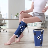Masseur électrique à compression d'air pour mollets et jambes avec chaleur, 3 intensités, 2 modes pour la circulation sanguine et le soulagement de la douleur, utilisation à domicile ou au bureau