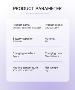 Darius OEM ODM Shiatsu máquina masajeadora de cuello y hombros almohada para el cuello masajeador de cuello y hombros con calor - Product Image 6