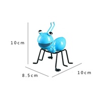 Figurine d'abeille en métal moulé, petite figurine créative d'insecte, modèle animal, ornements pour jardin, parc, pelouse, cour, artisanat en métal de haute qualité