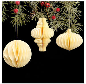 Nouvelle décoration <span class=keywords><strong>de</strong></span> <span class=keywords><strong>noël</strong></span> <span class=keywords><strong>Origami</strong></span> arbre <span class=keywords><strong>de</strong></span> <span class=keywords><strong>noël</strong></span> nid d'abeille <span class=keywords><strong>boule</strong></span> pendentif créatif flocon <span class=keywords><strong>de</strong></span> neige ange Ins pendentif en gros - Product Image 3