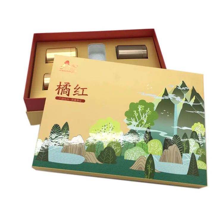 Diseño de lujo Café Té embalaje Cajas de regalo personalizado propio logotipo chocolate Embalaje Cajas rígidas Impresión colorida Cajas de cartón