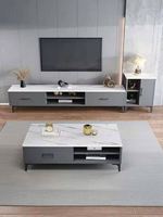 Meuble TV et table d'appoint combinés pour l'Europe du Nord, style moderne et compact