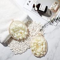 Éponge de Douche Multicolore en Maille, Gant Exfoliant pour le Corps avec Boule de Bain en Forme de Fleur