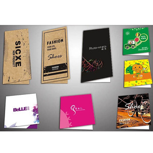 Étiquettes suspendues personnalisées en papier épais ovales et carrées, étiquettes en lin avec logo – Vente en gros directe usine - Product Image 6