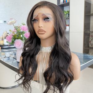 High Quality <b>Synthetic</b> Lace <b>Wigs</b> Natural Color Long Curly 13x4 Lace Front <b>Synthetic</b> <b>Wigs</b> for White Women - Product Image 2