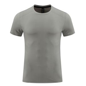 T-Shirt Personalizzata per Allenamento in Palestra, Vestibilità Regolare, Tessuto Traspirante ad Asciugatura Rapida, Tinta Unita, Vendita all'Ingrosso - Product Image 5