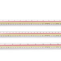 Règle triangulaire multifonctionnelle écologique personnalisée en gros pour l'étude et les outils de mesure de bureau
