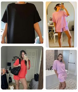 Conjunto de 2 piezas de verano 2026 para <span class=keywords><strong>mujer</strong></span>, de canalé <span class=keywords><strong>a</strong></span> rayas, top de manga corta y shorts con bolsillos, de secado rápido, estilo casual para crucero - Product Image 4