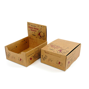 Custom Kraft Paper Snacks Collection Display Box Counter Top Cardboard Display Boxes Printed Foldable Cardboard