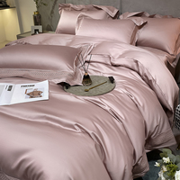 Ensemble de literie 1 Cm rayé son et sa couette draps d'hôtel linge de lit blanc