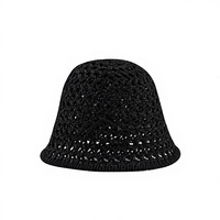 Topi Jerami Pantai Wanita Gaya Korea Desain Anyaman, Fashionable, Serbaguna, Tipis, Pelindung Wajah, Model Bucket
