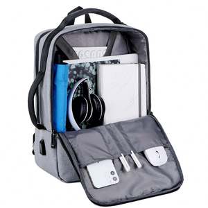 Sac à dos pour ordinateur portable imperméable et intelligent avec logo personnalisé, tendance, pour les affaires, 15,6 pouces, pour hommes et femmes - Product Image 6