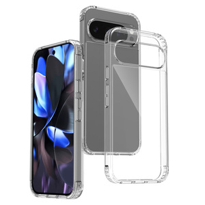 Sang trọng chống sốc <span class=keywords><strong>TPU</strong></span> trong suốt điện thoại di động Trường hợp đối với Google Pixel 9 10 Pro XL không thấm nước rõ ràng bao gồm bảo vệ màn hình - Product Image 5