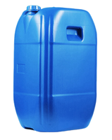 Conteneur chimique en plastique de haute qualité de 50 litres, baril, liquide, style F, bidons en PEHD, seau en plastique plus épais, bouchon à vis