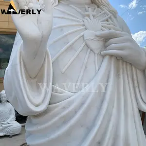 Life Size Marble Statue Jesus Blessing Hand Made Big Marble Statues Of Jesus Christ Statues Religious Marble