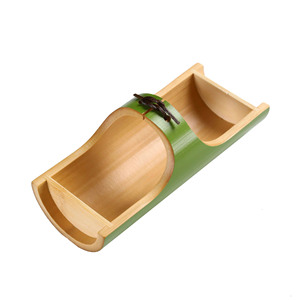 Bamboo Serving <b>Tray</b> Set With Compartment For Fruit Snacks Tea Ceremony Accessories Household Use - Product Image 5
