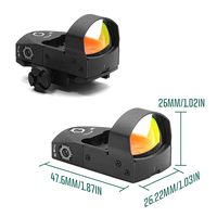 Viseur à points rouges avec monture 10 niveaux de luminosité avec mode de luminosité automatique Lentilles multicouches