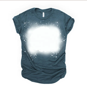 Custom Unisex 100% Polyester Short Sleeve <b>Black</b> Faux Bleached Tye Dye T-<b>shirt</b> <b>Tees</b> Blank <b>Shirt</b> Bleach t <b>Shirt</b> for Sublimation - Product Image 5