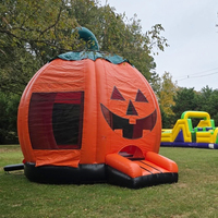 Château gonflable commercial personnalisé en forme de citrouille, en PVC, capacité 300 kg, 8-10 passagers, pour fêtes d'enfants