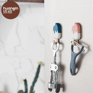 超强粘性冰淇淋壁挂挂钩可拆卸防抱死制动系统家庭办公室钥匙扣 - Product Image 6