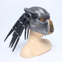 Accessoires de personnages de films et de séries télévisées, couvre-chef en latex, nouveau masque d'alien effrayant, masque de prédateur, casque de sniper pour Halloween