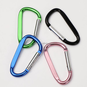 Vente en gros de porte-clés en métal aluminium avec anneau en D plat de 6,8 cm (<span class=keywords><strong>2</strong></span>,7 pouces), logo personnalisé gravé, crochet de porte-clés, mousqueton - Product Image 5
