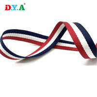 Sangle jacquard en polyester à motif de rayures de couleur personnalisée pour sac Bandoulière Vêtements Chaussures Bande de décoration