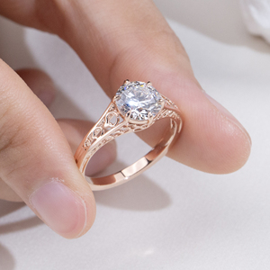 แหวนเพชรเม็ดกลมทอง 9K รุ่น MSR-2079 จาก Messi Jewelry - Product Image 4