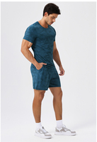 Vente en gros OEM ensemble de shorts de gymnastique élastiques de haute qualité pour hommes décontracté Fitness respirant ample Logo personnalisé surdimensionné Sports de loisirs