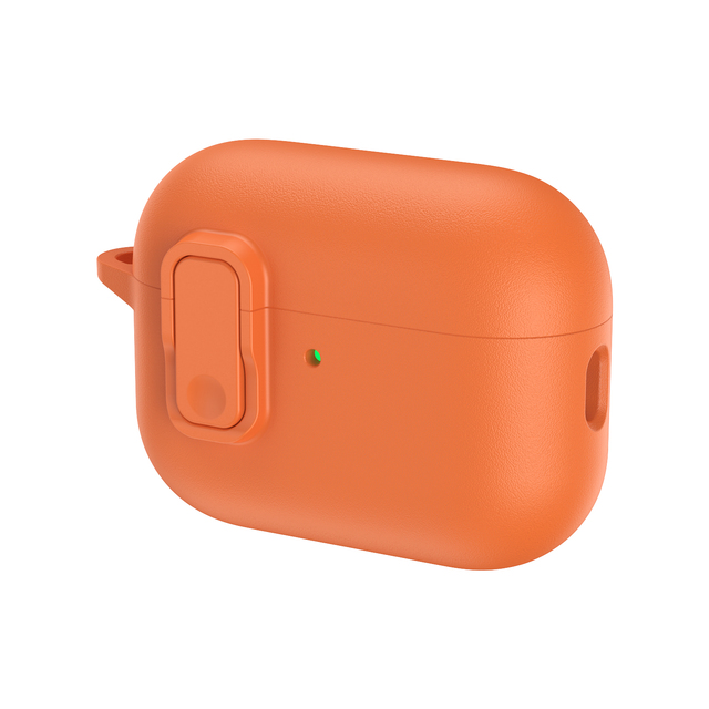 Secure Lock Earphone Case for AirPods Pro 2 3 TPU Protective Shockproof Headphone Case With Metal Hook