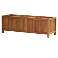 Jardinière en bois pour usage intérieur et extérieur, pour patio, jardin, bac à plantes en bois pour plantes d'extérieur