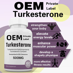 Suplemen Diet Turkesterone 500mg 2 Persen Ajuga Turkestanica 120 Kapsul Buatan Pabrik OEM - Product Image 4