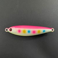 Leurre Jig en Métal Lourd 30g 50g 80g 100g 150g 200g Lumineux pour Pêche en Rive et à Lancer Lent, en Plomb, pour Eau Douce, Lac et Rivière
