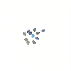 Pierre précieuse naturelle de labradorite ovale facettée de 3 mm et 4 mm pour la fabrication de bijoux en gros - Product Image 5
