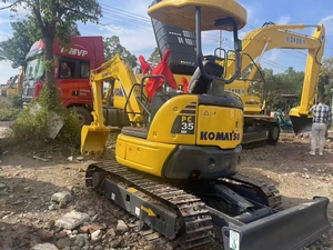 Mini-excavatrice sur chenilles Komatsu Pc35 d'occasion de 3 tonnes avec moteur et pompe, modèle 2022, testée et inspectée, chenilles en caoutchouc à vendre - Product Image 5