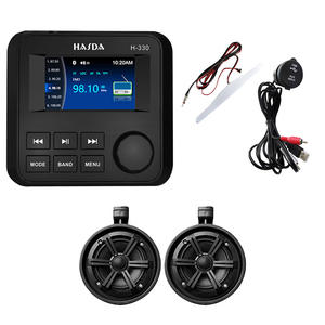 Imperméable à l'eau Marine 6.5 pouces <span class=keywords><strong>Wakeboard</strong></span> LED tour haut-parleurs H-6108 + 3 pouces TFT écran MP5 Radio lecteur H-330 + <span class=keywords><strong>câble</strong></span> USB + antenne-costume - Product Image 1