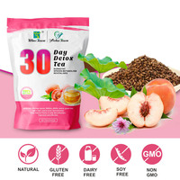 Private Label 30 Dagen Detox Thee Slank Platte Thee Zakjes Fruit Natuurlijke Buikvet Verbrandende Detox Slank Thee voor Schoonheid