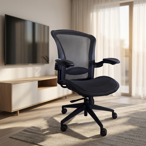 Ergonomic Mesh Office <b>Chair</b> with Adjustable Armrests and Swivel Base for Home Office Use - Product Image 3