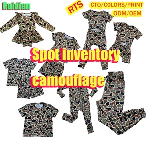 Pigiama mimetico all'ingrosso per neonati con cerniera, in fibra di bambù, coordinato per la famiglia, personalizzabile con logo, pronto per la spedizione (RTS) - Product Image 1