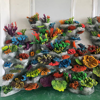 Decoración de Acuario con Arrecife de Coral Artificial Realista, Adorno de Planta Oceánica Artificial, Coral Simulado para Paisajismo de Peceras