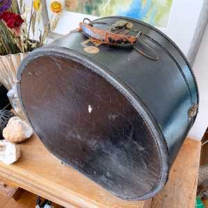 Caja de sombrero antiguo de gran tamaño, caja de sombrero de vaquero con exhibición de cuero, logotipo personalizado, manijas de bloqueo de barra, forro estampado, Maleta de almacenamiento de viaje - Product Image 6