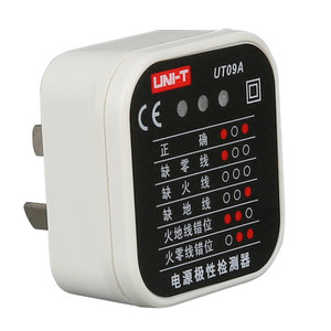ยูนิ-ที UT09A เครื่องทดสอบขั้วไฟฟ้า เครื่องตรวจสอบเต้ารับไฟฟ้า - Product Image 1
