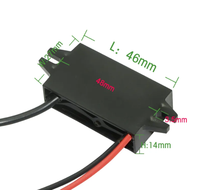 Convertidor USB C de carga rápida QC3.0 DC 12V/24/36V/48V a 5V 3A Tipo-C Módulo de carga Buck Regulador de voltaje reductor de potencia de coche