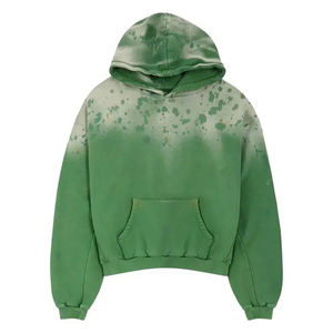 Sudaderas con Capucha para <span class=keywords><strong>Mujer</strong></span>, Estilo Vintage, Lavadas y Desgastadas, con Logotipo Personalizado al por Mayor, Color Degradado Otoñal, Tejido Grueso 100% - Product Image 1