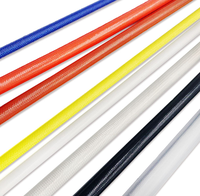 Manchons isolants tressés en fibre de verre résistants aux hautes températures, ignifuges, taille personnalisée, résistance à la chaleur 1,5 KV Kelei DWG