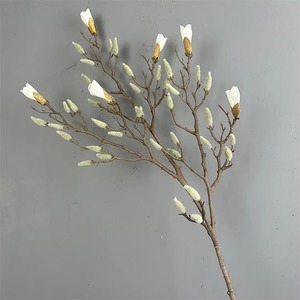 Chất Lượng Cao Mô Phỏng Lụa Magnolias Cây Chi Nhánh Nhân Tạo Mộc Lan Hoa Nụ Gốc Cho Đám Cưới Trang Trí Nội Thất - Product Image 1